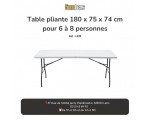 Location Table Pliante 6/8 Personnes