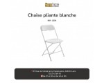 Location Chaise Pliante blanche