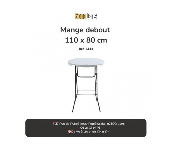 Location Mange Debout Pliant