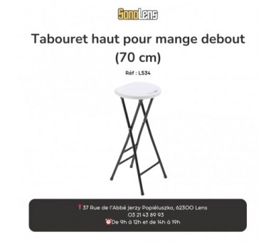 Location Tabouret haut pliant 