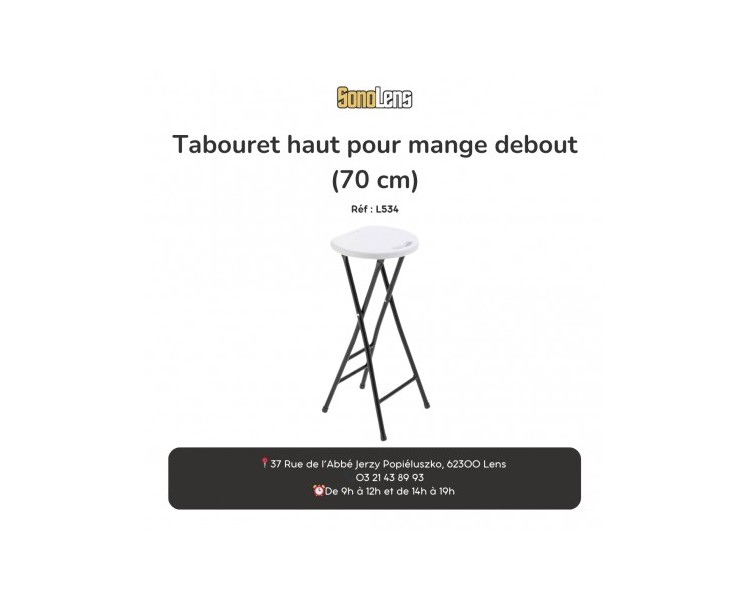 Location Tabouret haut pliant 