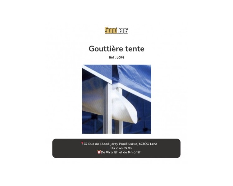 Location Gouttière 3m pour tente pliantes
