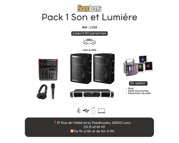 Location Pack 1 son et lumière