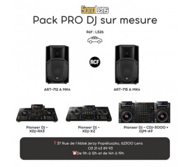 Pack PRO DJ sur mesure