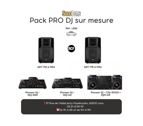 Pack PRO DJ sur mesure