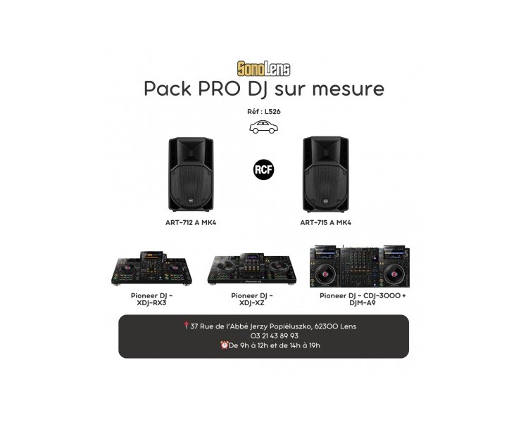 Pack PRO DJ sur mesure