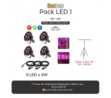 Location Pack LED 1 (spécial déco sans pied)