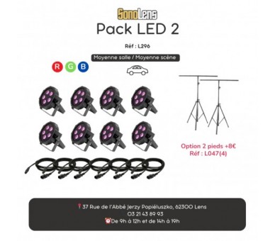 Location Pack LED 2 (spécial déco sans pied)