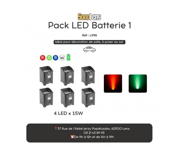 Location Pack LED Batterie 1