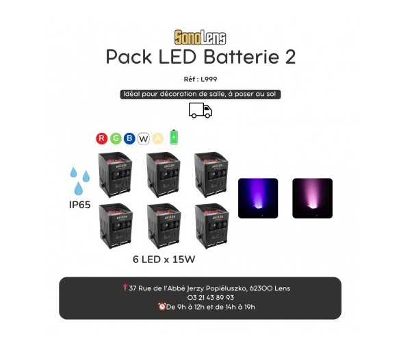 Location Pack LED Batterie 2