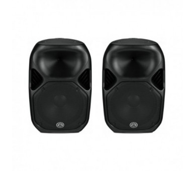 Paire d'enceintes échanges amplifiées (adaptée pour l'extérieur)